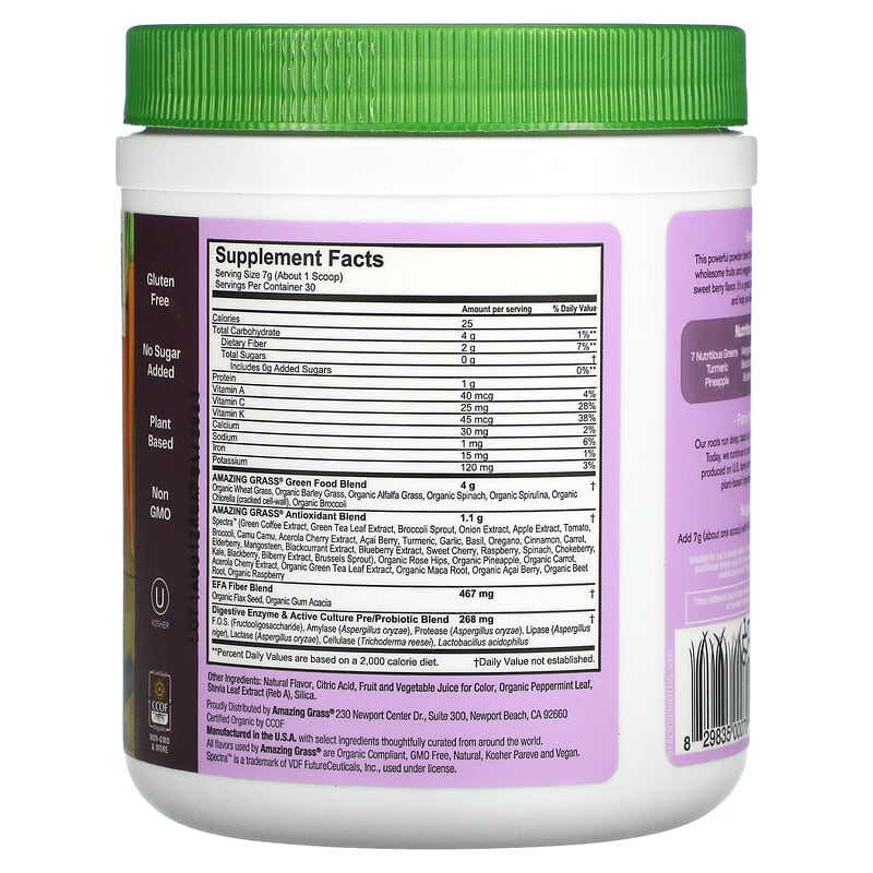 Page 1 - Reviews - Kaged, Outlive 100, Organic Superfood Greens, Berry, 1.1  lb (510 g) - iHerb