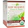 유기농, Raw Reserve, 푸른채소 및 단백질, 초콜릿, 10 패킷, 각 1.15 온스 (32.7 g)