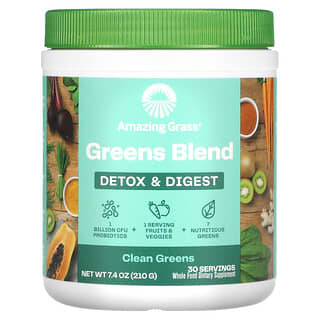 Amazing Grass, Greens Blend, Detox & Digest, 7.4 oz (210 g)