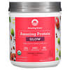Organic Amazing Protein, Glow, гибискус с лесными ягодами, 11,6 унции (330 г)