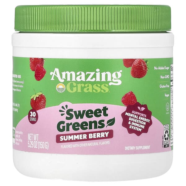 Sweet Greens, Summer Berry, 5.29 oz (150 g)