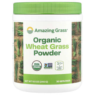 Amazing Grass, Hierba de trigo orgánico en polvo, 240 g (8,5 oz)