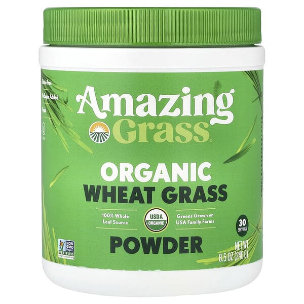 Amazing Grass, Organic Wheat Grass Powder, 8.5 oz (240 g) — product photo 1