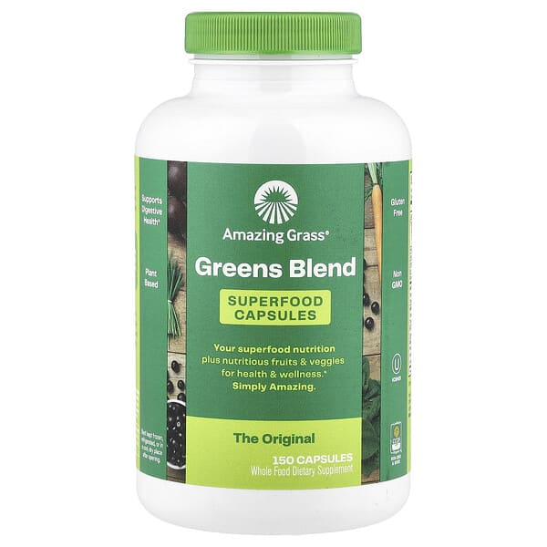 Amazing Grass Greens Blend, 150 Capsules