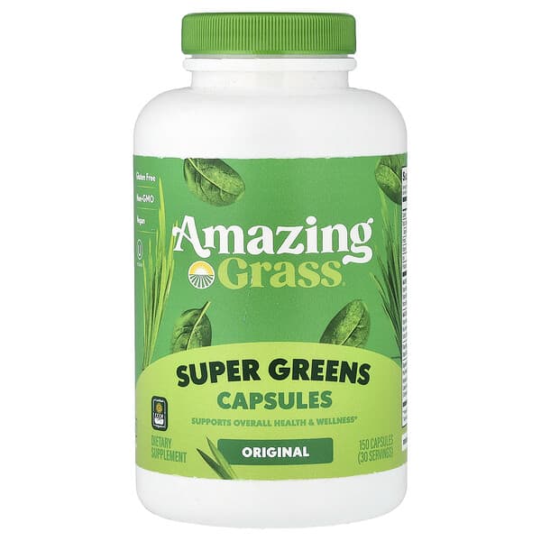 Amazing Grass, Campuran Hijau, Asli, 150 Kapsul