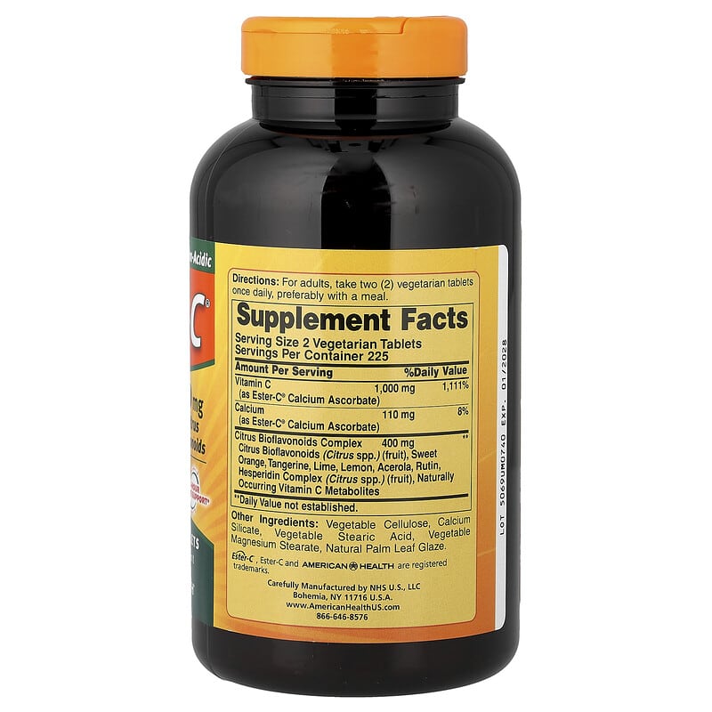 ●American Health エスターC 500mg シトラスフラボノイド● Amazon.com: American Health Ester-C with Citrus Bioflavonoids