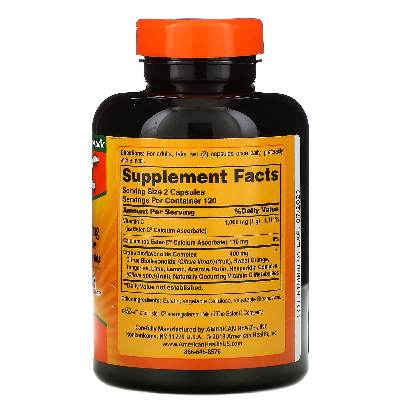American Health, Ester-C with Citrus Bioflavonoids, 500 mg , 240 