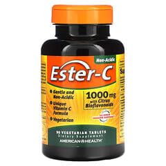 American Health‏, Ester-C, ‏1,000 מק"ג, 90 טבליות צמחוניות