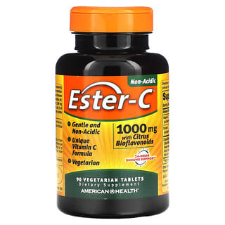 American Health, Ester-C 酯化維生素 C，1,000 毫克，90 片素食片