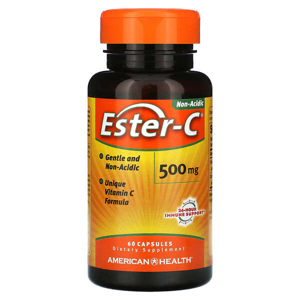 American Health, Ester-C, 500 mg, 60 cápsulas