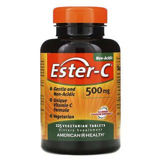 American Health, Ester-C, 500 mg, 225 comprimés végétariens