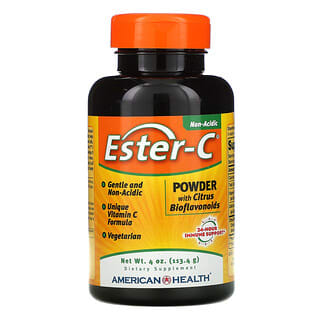 American Health, Ester-C, порошок с цитрусовыми биофлавоноидами, 113,4 г (4 унции)