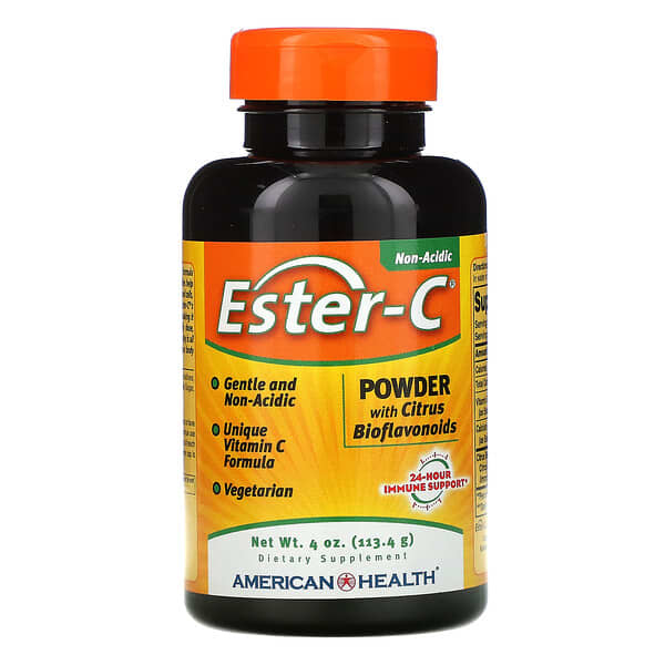 American Health, Ester-C（エスターC）、柑橘系バイオフラボノイド配合粉末、113.4g（4オンス）