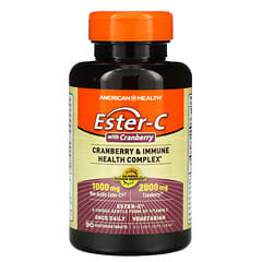 American Health, Ester-C with Cranberry & Immune Health Complex, 90 Vegetarian Tablets (Cet article n’est plus fabriqué) 