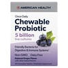 Once Daily Chewable Probiotic, Natural Grape , 5 Billion CFU, 30 Chewable Tablets