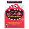 Probiotic KidChewables, natürlicher Erdbeer-Vanille-Geschmack, 5 Milliarden lebende Kulturen, 30 Kautabletten
