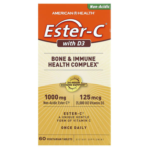 American Health, Ester-C 含維生素 D3，60 片素食片