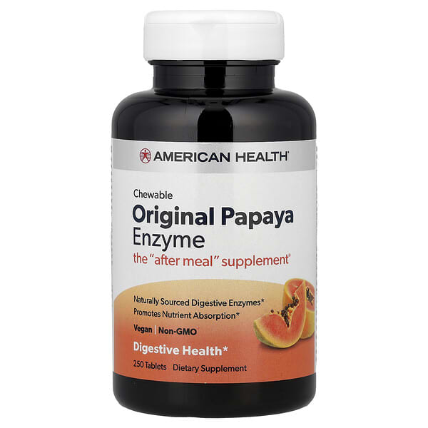 Original Chewable Papaya Enzyme, 250 Tablets