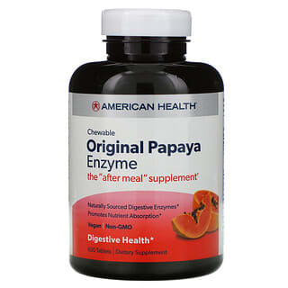 American Health, Original Papaya Enzyme, 600 Chewable Tablets