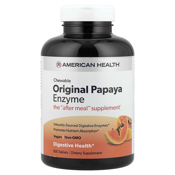 Original Chewable Papaya Enzyme, 600 Tablets