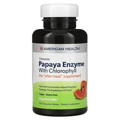 American Health, Papaya-Enzym mit Chlorophyll, 250 Kautabletten