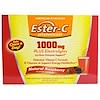Шипучее средство Ester-C, натуральный малиновый вкус, 1000 мг, 21 упаковка, по 0,35 унции (10 г) каждая