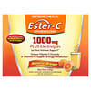 Ester-C, musujące, naturalna pomarańcza, 1000 mg, 21 opakowań po 10 g