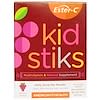 Ester-C Kidstiks, Daily Drink Mix Powder, Groovy Grape Flavor, 30 Powder Packets, 0.32 oz (9.2 g) Each