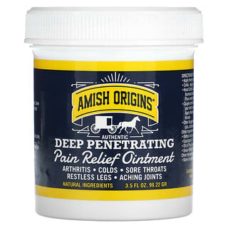 Amish Origins, Deep Penetrating, ungüento de alivio del dolor, 3.5 oz (99.22 g)