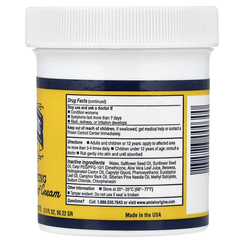 Deep Penetrating Greaseless Pain Relief Cream, 3.5 fl oz (99.22 g)