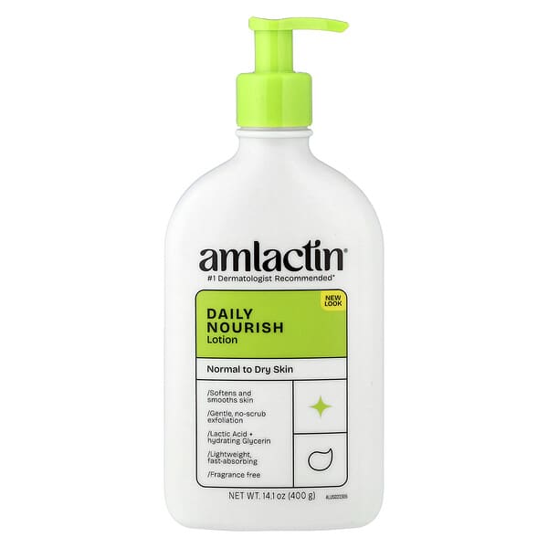 AmLactin, Daily Nourish Lotion, Normal to Dry Skin, 14.1 oz (400 g)