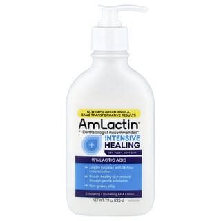 AmLactin, Loción exfoliante e hidratante, Curación intensiva, 225 g (7,9 oz)