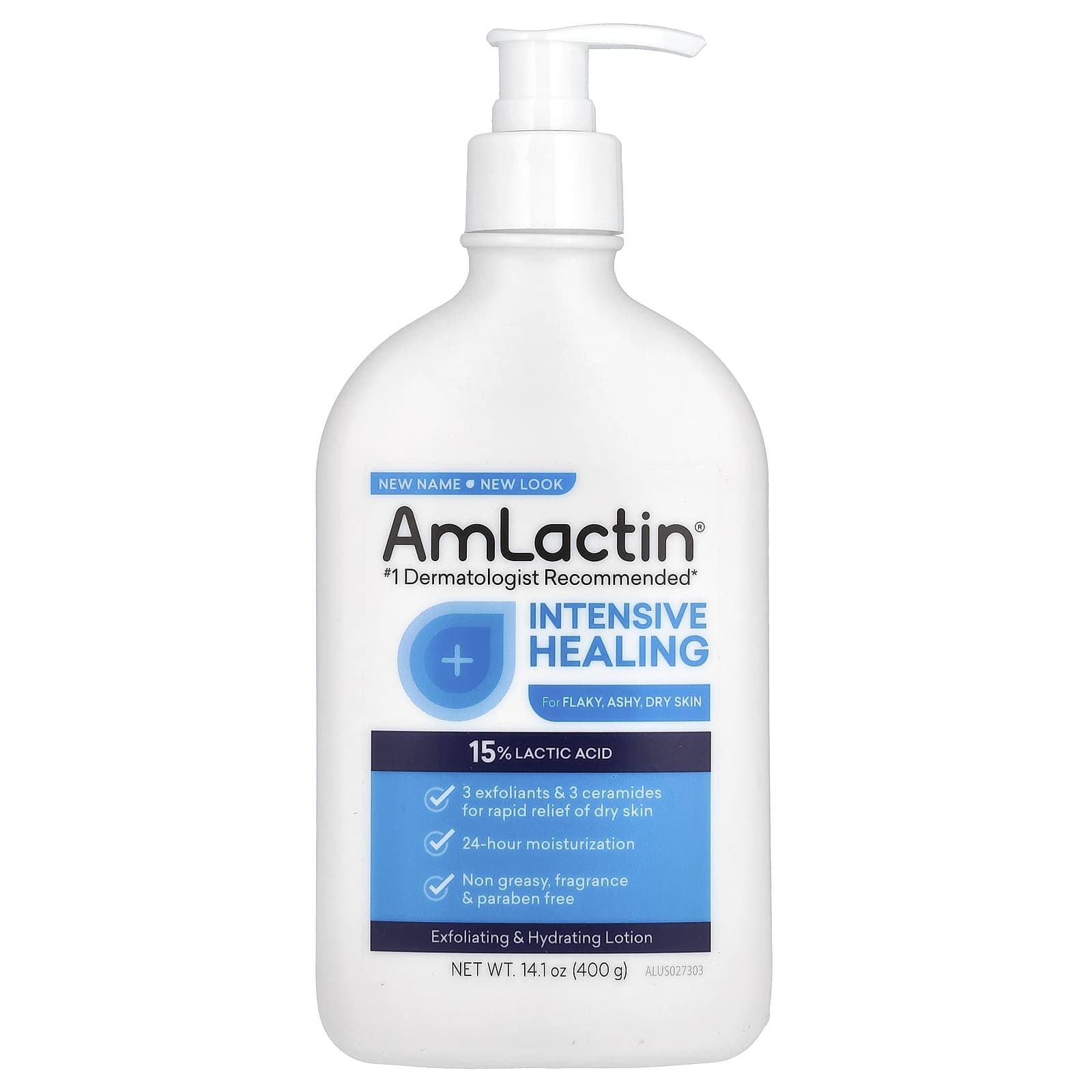 AmLactin, Intensive Healing, Exfoliating & Hydrating Lotion, Fragrance