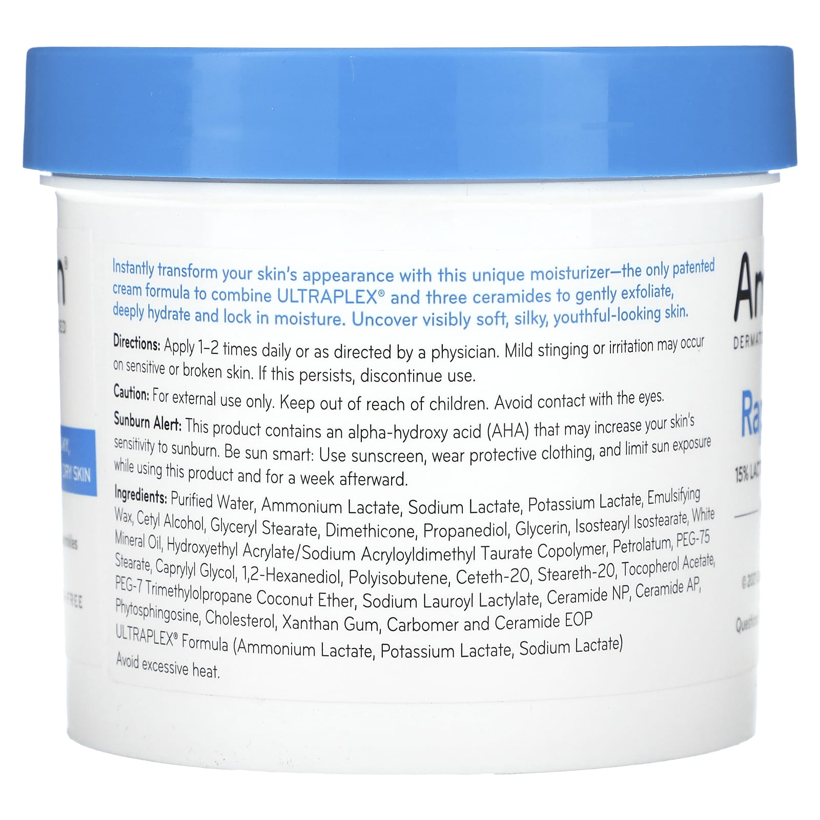 AmLactin, Rapid Relief, 15 Lactic Acid Restoring Lotion, Fragrance