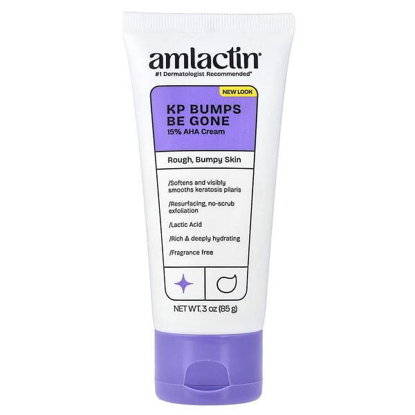 AmLactin, KP Bumps Be Gone, 각질 제거 & 수분 크림, 85g(3oz)