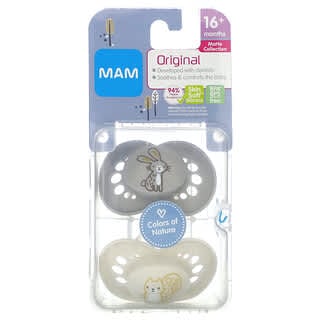MAM, Original Pacifier, 16+ Months, Colors of Nature, 2 Count