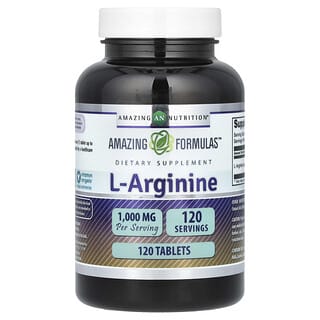 Amazing Nutrition, L-arginina, 1000 mg, 120 comprimidos