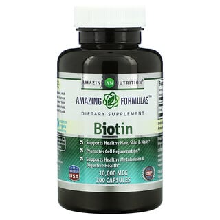 Amazing Nutrition, Biotin, 10,000 mcg, 200 Capsules