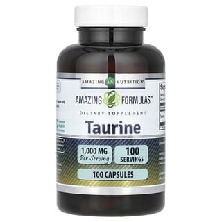 Amazing Nutrition, Taurina, Suplemento alimentario, 1000 mg, 100 cápsulas