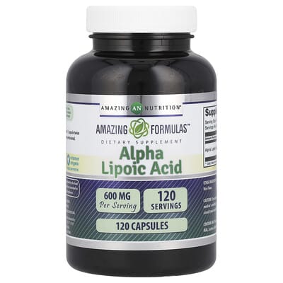 Amazing Nutrition, Alpha-Lipoic Acid, 600 mg, 120 Capsules