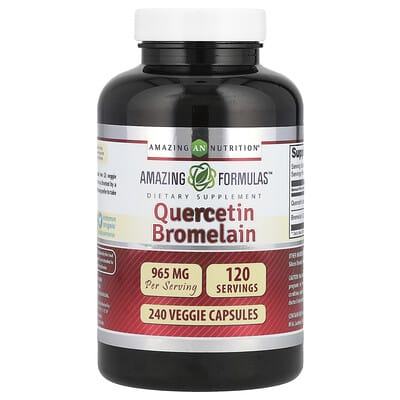 Amazing Nutrition, Quercetin Bromelain, 240 Vegetarian Capsules