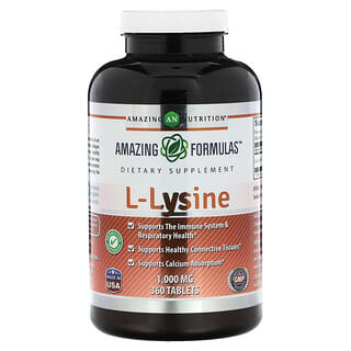 Amazing Nutrition, L-賴氨酸，1,000 mg, 360 片