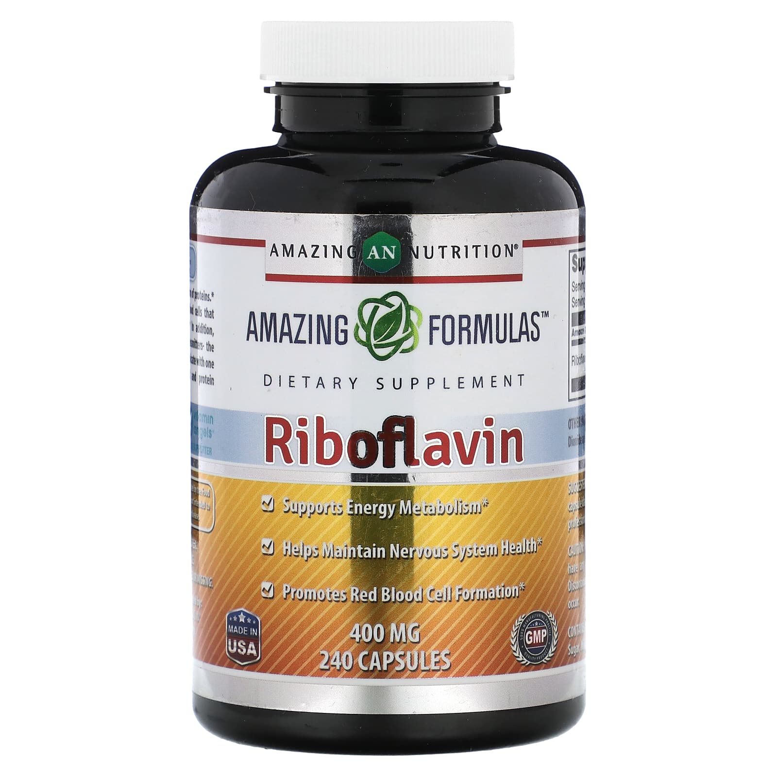 Amazing Nutrition, Riboflavin, 400 mg, 240 Capsules