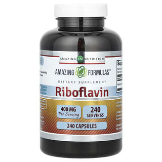 Amazing Nutrition, Riboflavin, 400 mg, 240 Capsules