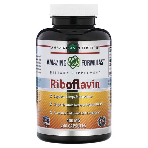 Amazing Nutrition, Riboflavin, 400 mg, 240 Capsules