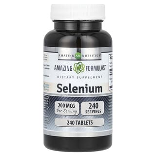 Amazing Nutrition, Selênio, 200 mcg, 240 comprimidos
