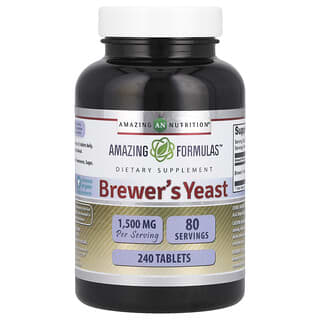 Amazing Nutrition, Brewer's Yeast, 1,500 mg, 240 Tablets (500 mg per Tablet)