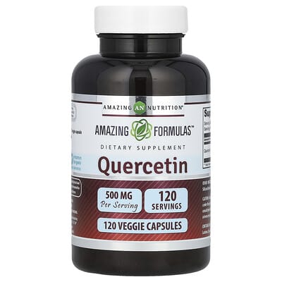Amazing Nutrition, Quercetin, 500 mg, 120 Vegetarian Capsules