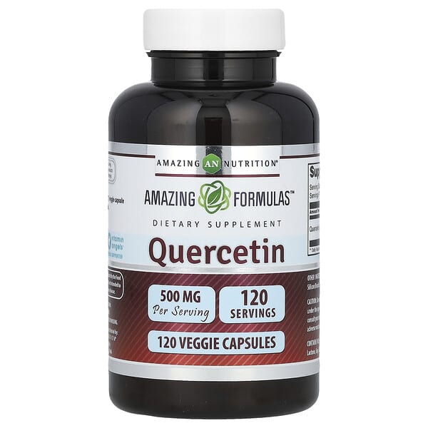 Quercetin, 500 mg, 120 Veggie Capsules