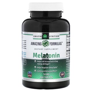 Amazing Nutrition, Melatonina, 10 mg, 360 comprimidos
